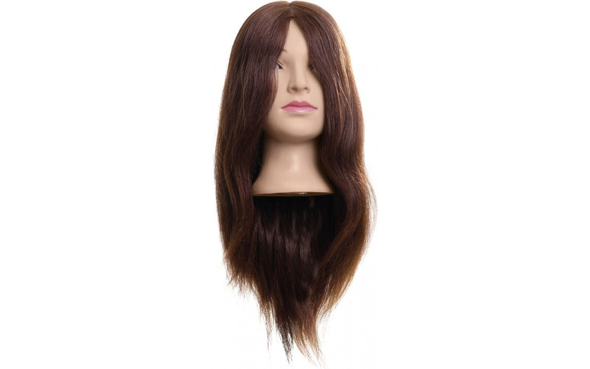 Efalock Oefenhoofd Lina Bruin 50cm - KOOS ⢠alles voor de kapper - Efalock - Oefenhoofden