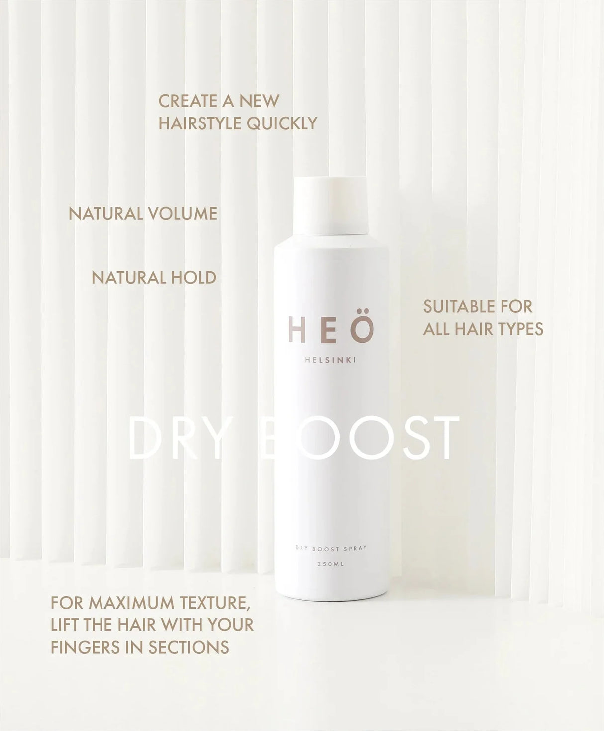 HEO Dry Boost Spray 250ml - KOOS • alles voor de kapper - HEO - Haarspray