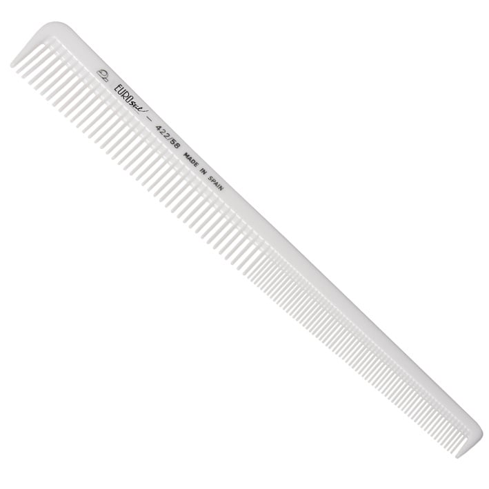 Knipkam 18cm Wit 442/58 - KOOS • alles voor de kapper - Eurostil - Kammen
