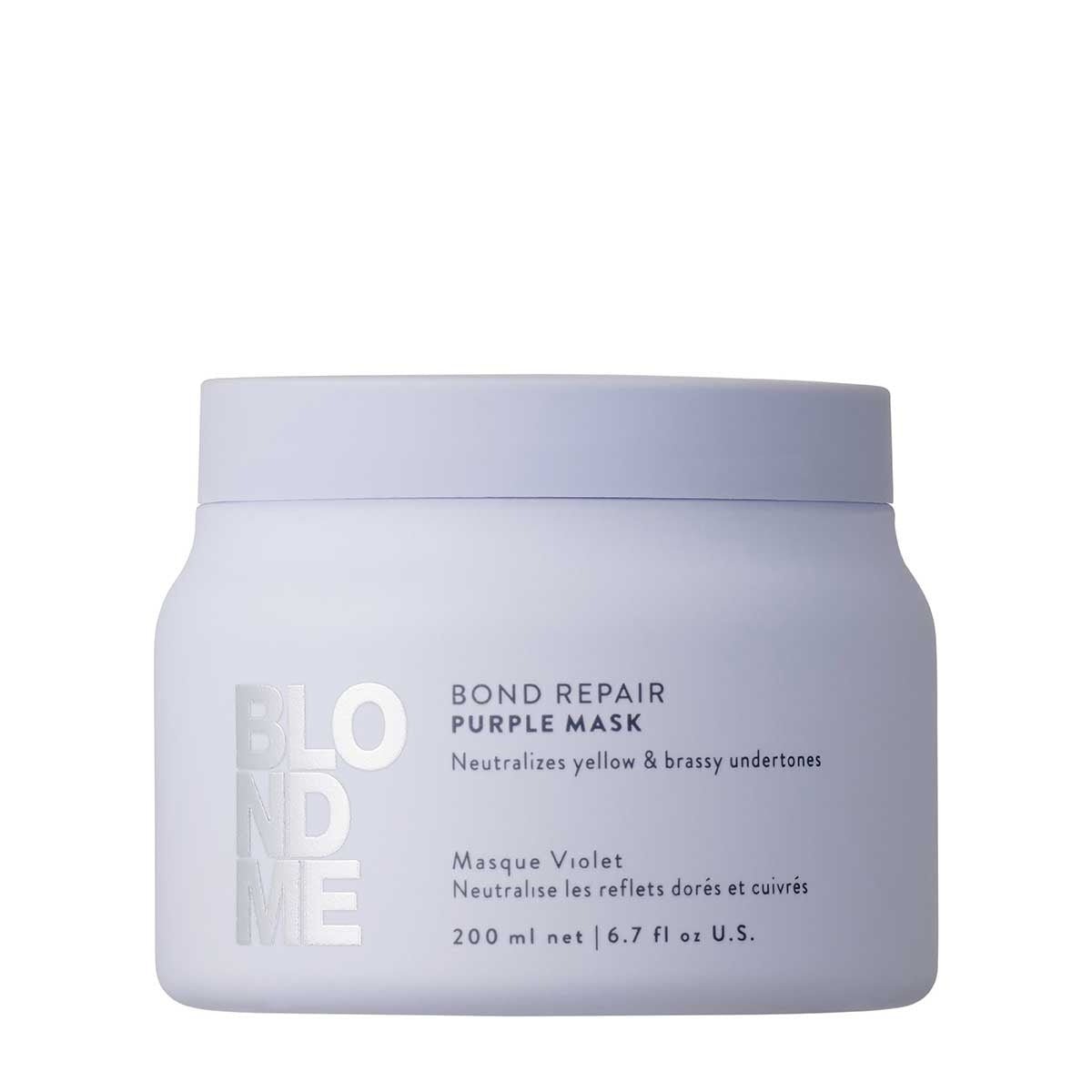 Schwarzkopf BlondMe Bond Repair Purple Mask - KOOS • alles voor de kapper - Schwarzkopf - Haarmasker