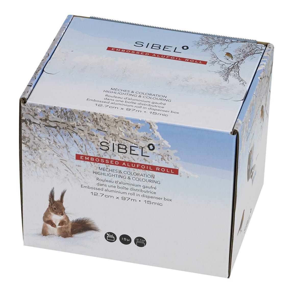 Sibel Embossed Alufolie Rol 12,7x97cm Arctic - KOOS • alles voor de kapper - Sibel - Folies