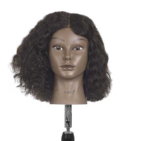 Sibel Oefenhoofd Curly Krultype 3 25-30cm - KOOS • alles voor de kapper - Sibel - Oefenhoofden