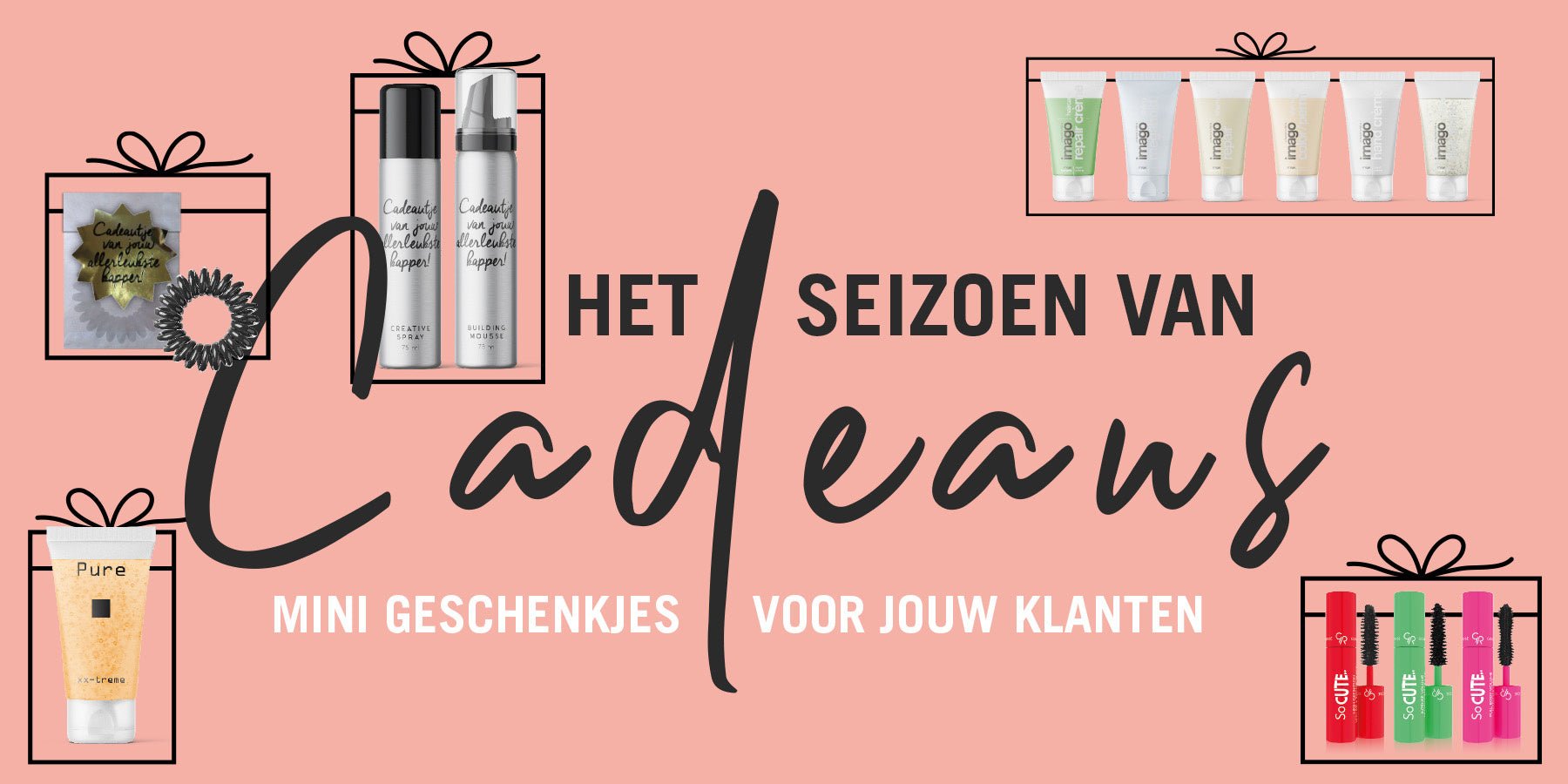 Het seizoen van cadeaus: mini geschenkjes voor jouw klanten! - KOOS • alles voor de kapper