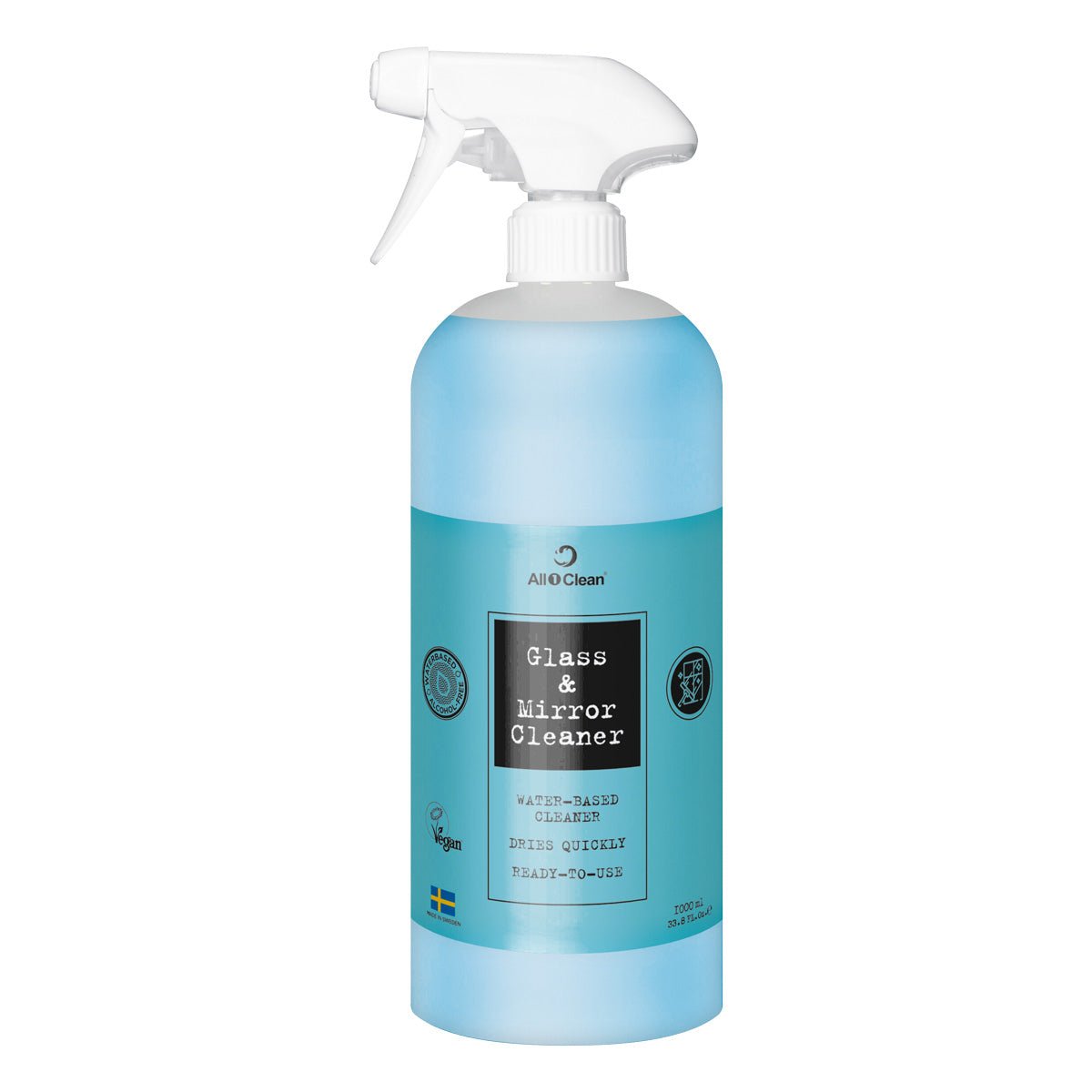 All1Clean Glass & Mirror Cleaner 1000ml - KOOS • alles voor de kapper - All1Clean - Hygiene