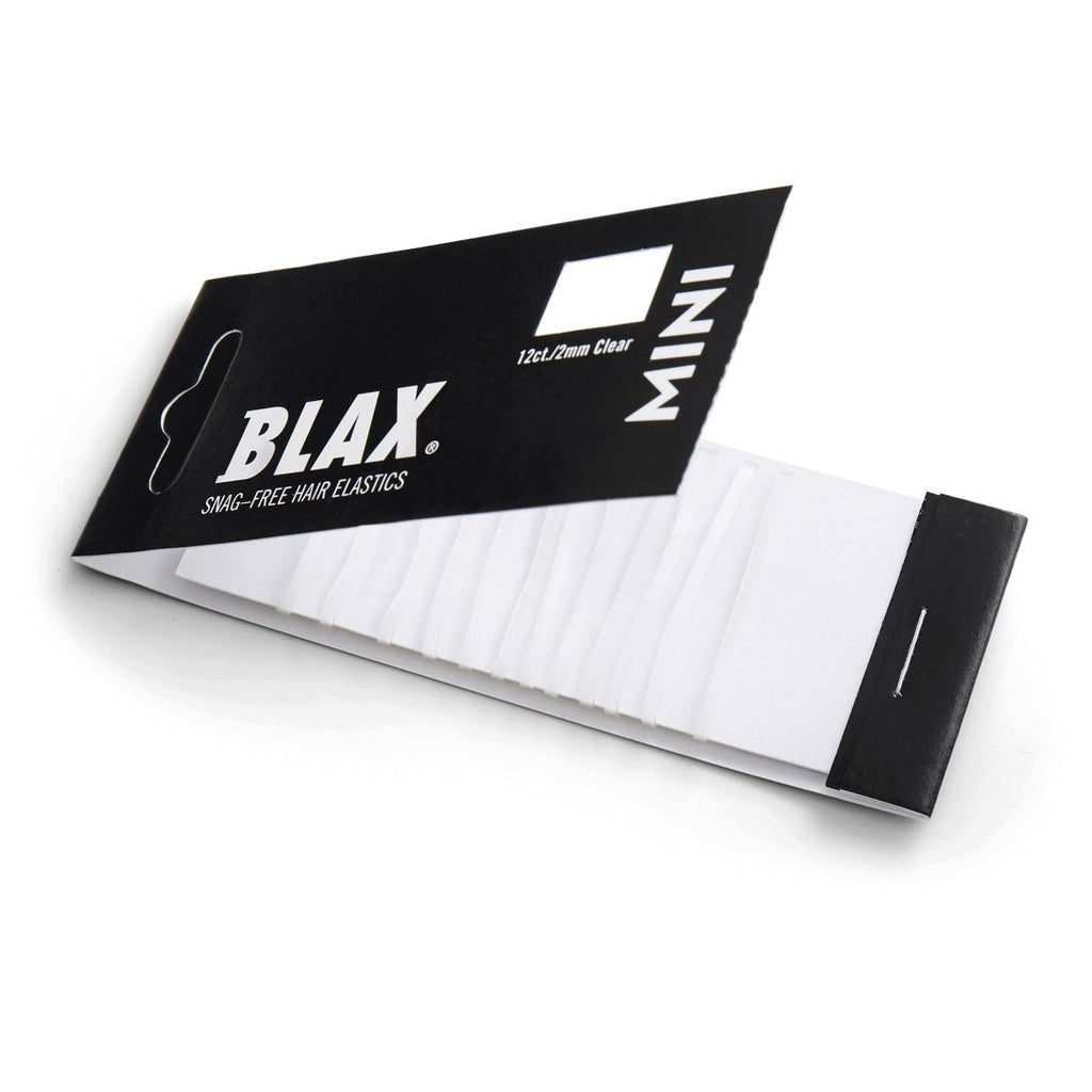 Blax Elastiek 2mm Mini Transparant 12st - KOOS • alles voor de kapper - Blax - Elastiekjes