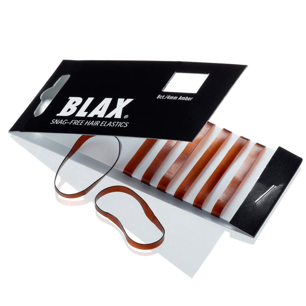 Blax Elastiek 4mm Bruin 8st - KOOS • alles voor de kapper - Blax - Elastiekjes