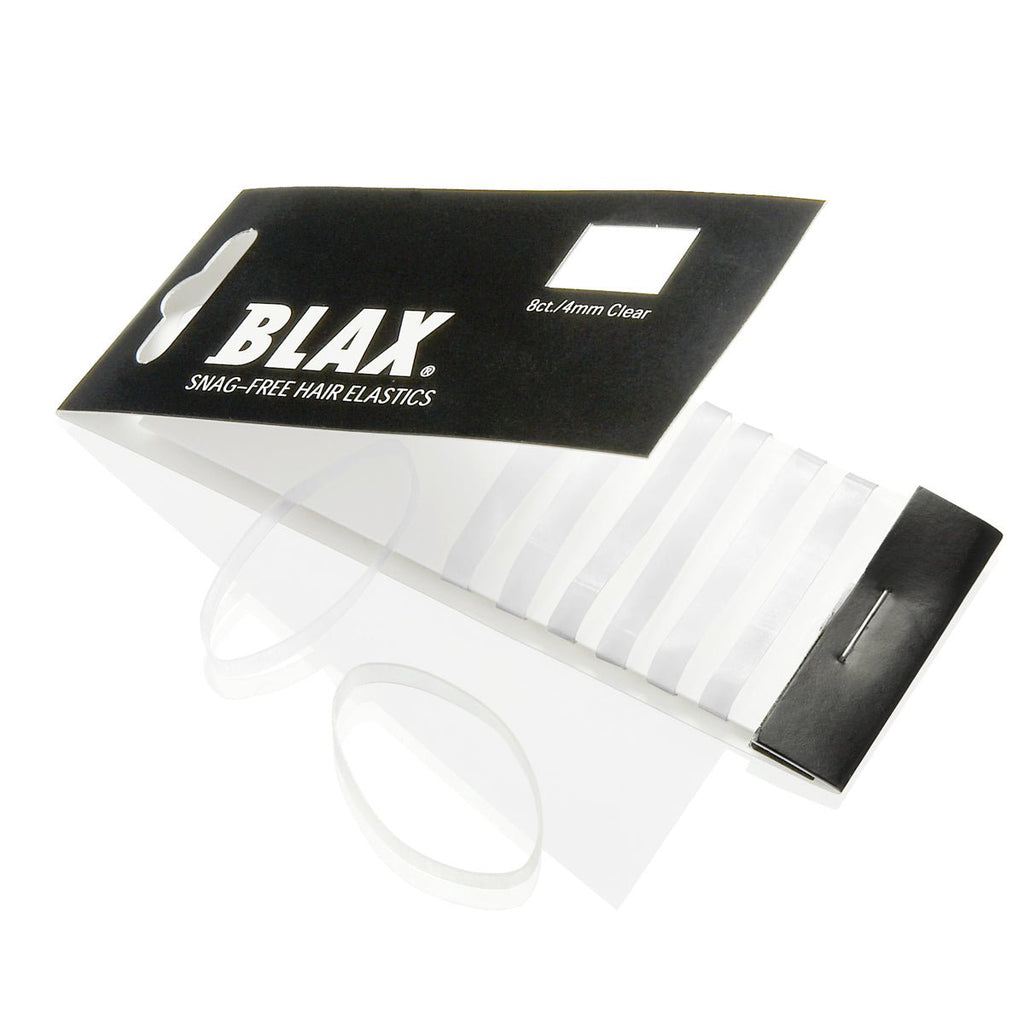 Blax Elastiek 4mm Transparant 8st - KOOS • alles voor de kapper - Blax - Elastiekjes