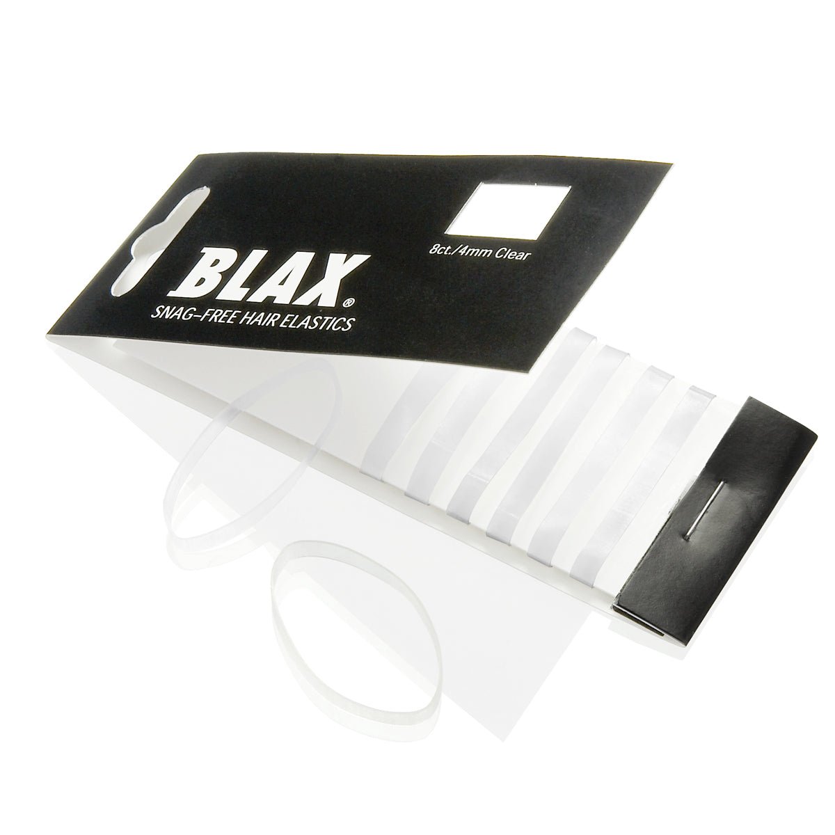 Blax Elastiek 4mm Transparant 8st - KOOS • alles voor de kapper - Blax - Elastiekjes