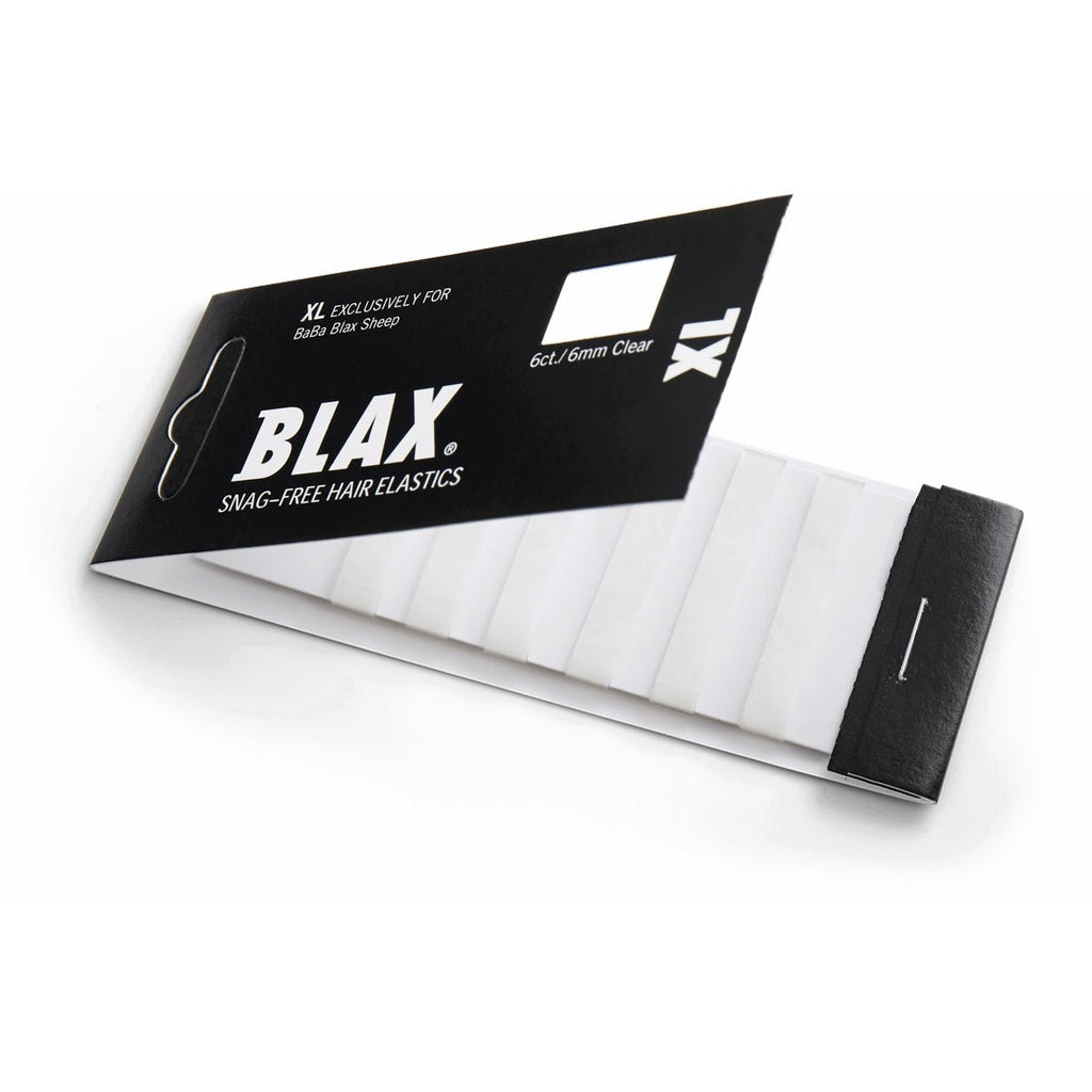 Blax Elastiek 6mm XL Transparant 6st - KOOS • alles voor de kapper - Blax - Elastiekjes