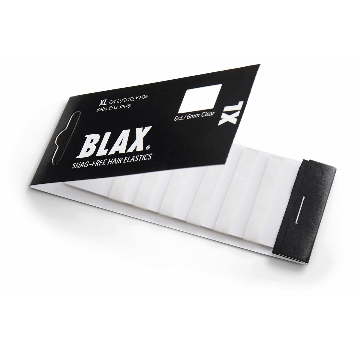Blax Elastiek 6mm XL Transparant 6st - KOOS • alles voor de kapper - Blax - Elastiekjes