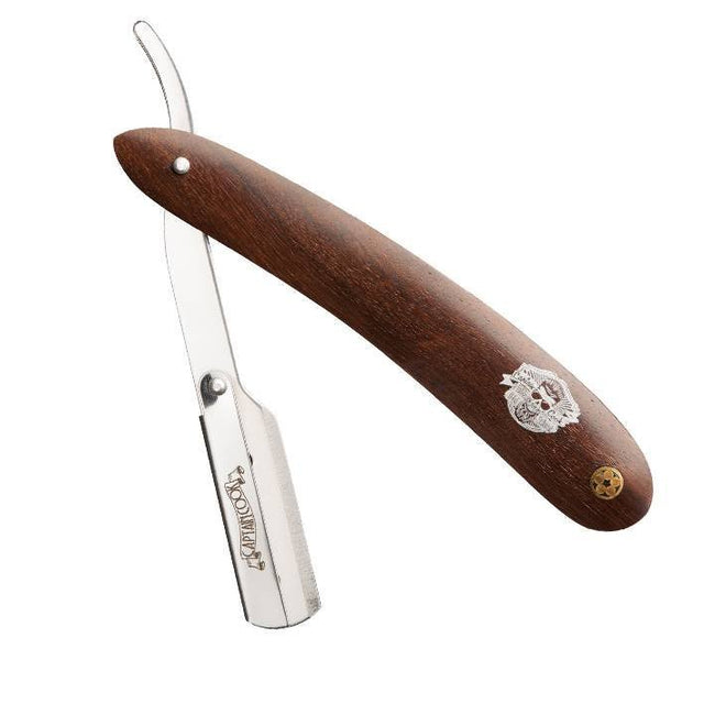 Captain Cook Klapmes Houten Handvat Enkel - KOOS • alles voor de kapper - Eurostil - Kappersmes