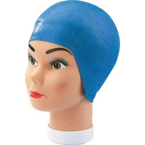 Coupe Soleilmuts Blauw Dun Rubber - KOOS • alles voor de kapper - KOOS - Blondeer accessoires
