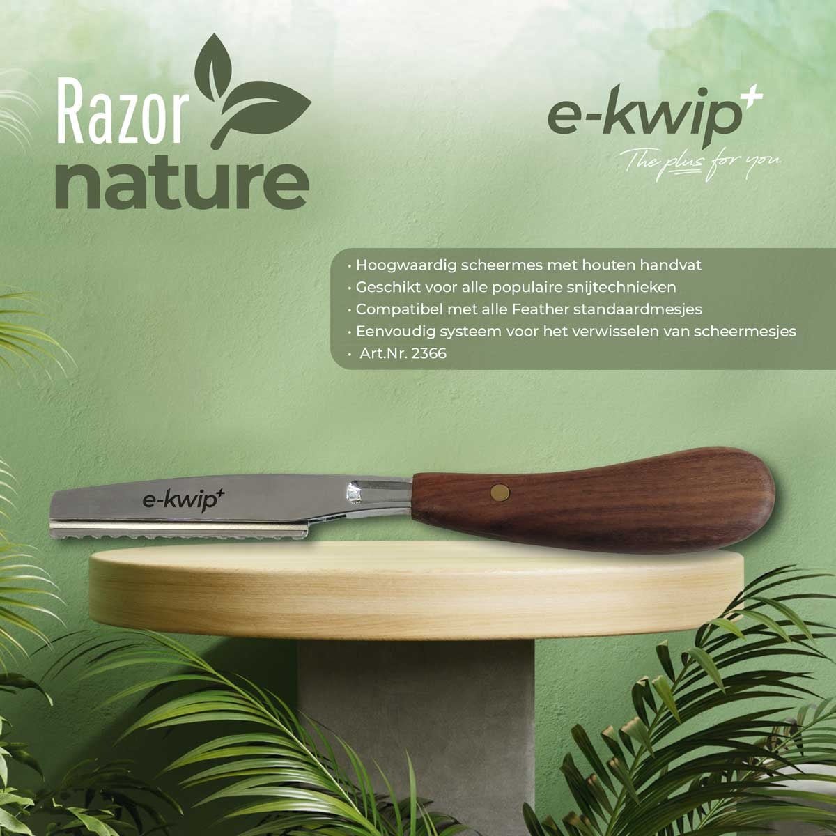 E-Kwip Razor Nature - KOOS • alles voor de kapper - E-kwip - Kappersmes