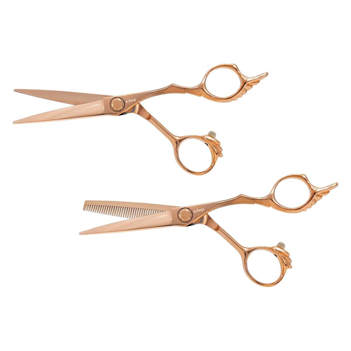 E-Kwip Schaar Angel Rose Gold Set - KOOS • alles voor de kapper - E-kwip - Kappersschaar