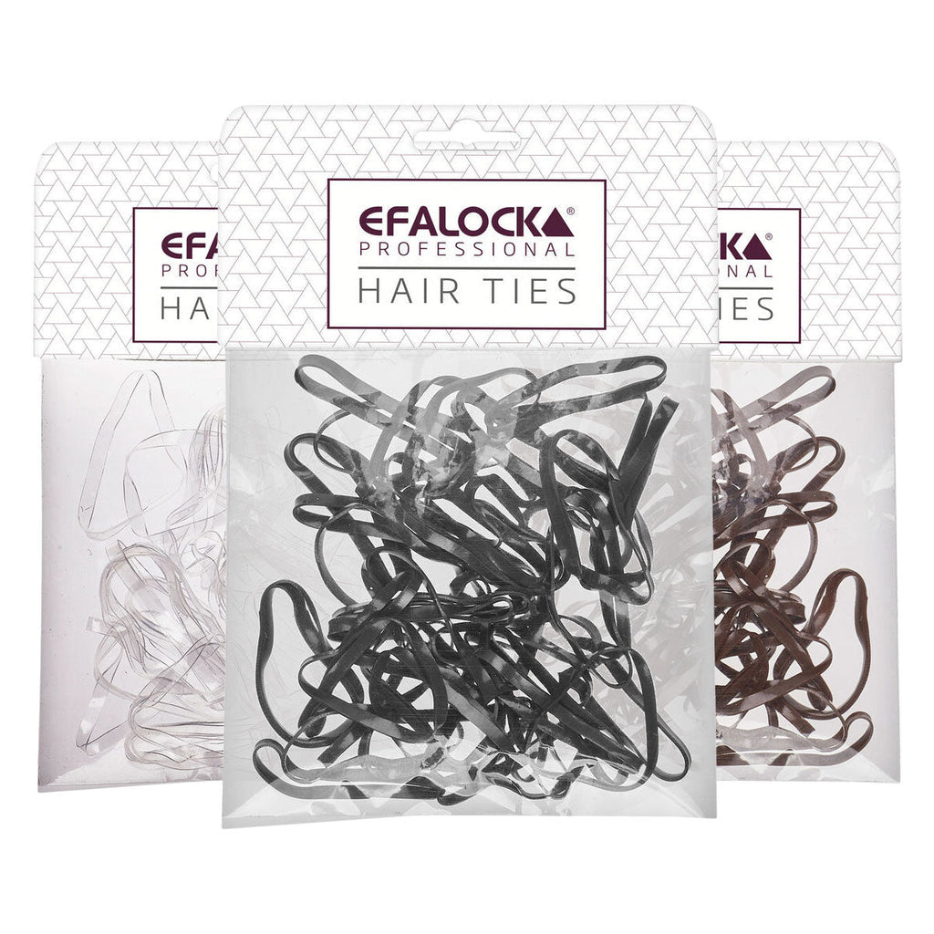 Efalock Hair Ties Silicone Elastiekjes 100st - KOOS • alles voor de kapper - Efalock - Elastiekjes