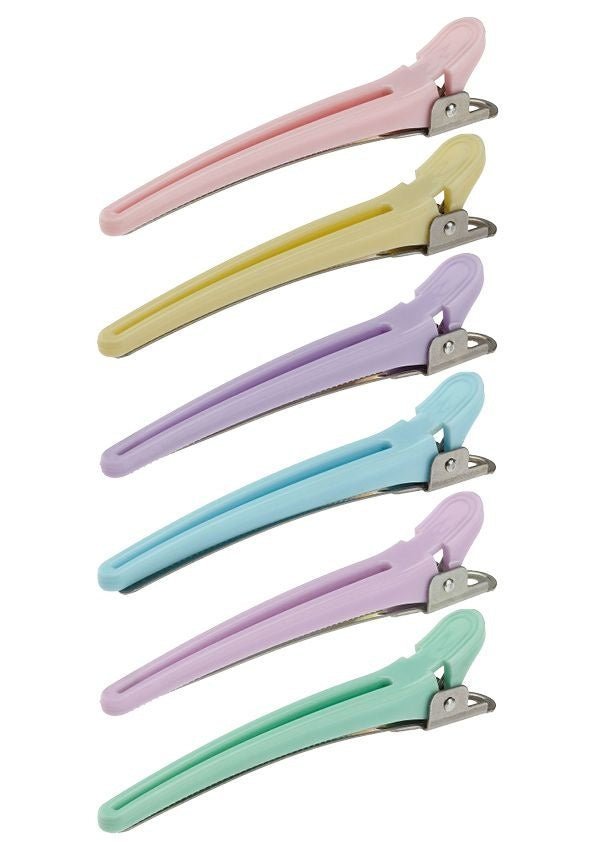 Efalock Macarons Combi Clips Pastel 12st - KOOS • alles voor de kapper - Efalock - Verdeelklemmen