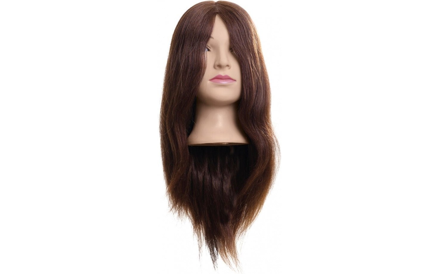 Efalock Oefenhoofd Lina Bruin 50cm - KOOS • alles voor de kapper - Efalock - Oefenhoofden