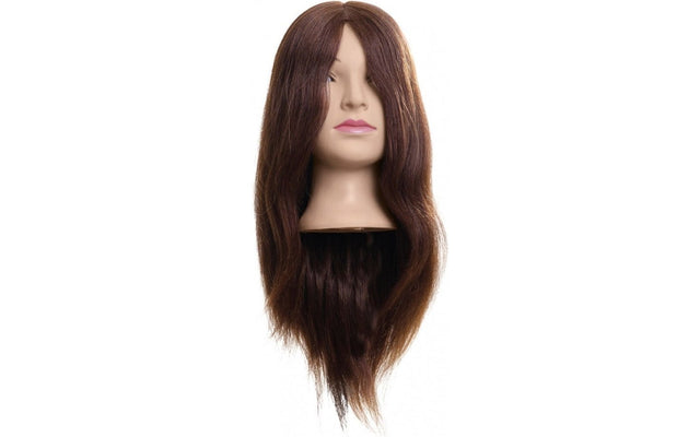 Efalock Oefenhoofd Lina Bruin 50cm - KOOS • alles voor de kapper - Efalock - Oefenhoofden