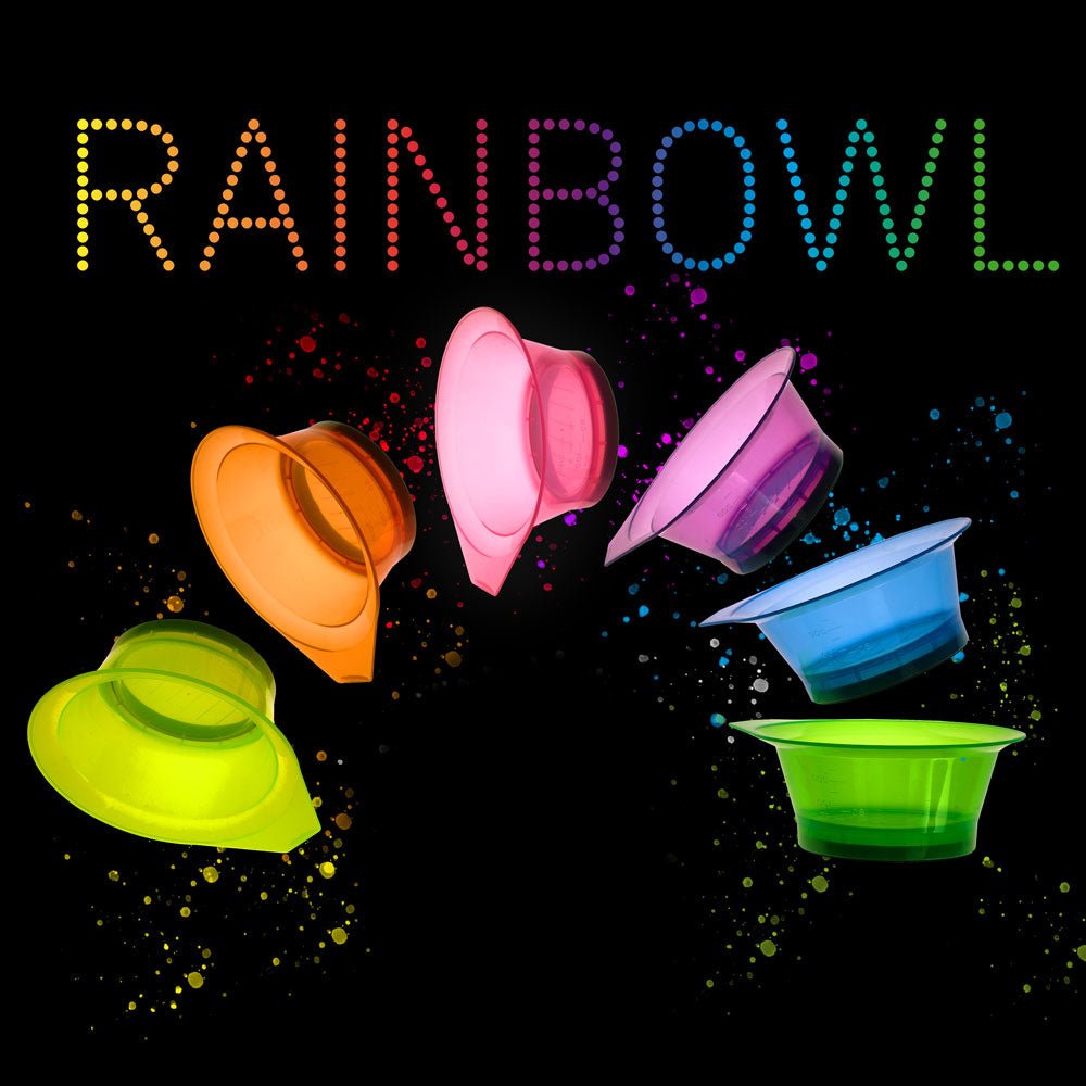 Efalock Rainbowl Verfbakjes Semi-transparant 250ml 6st - KOOS • alles voor de kapper - Efalock - Verfbakjes