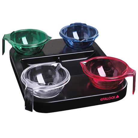 Efalock Tray 4 Color Plateau met verfbakjes - KOOS • alles voor de kapper - Efalock - Verfbakjes
