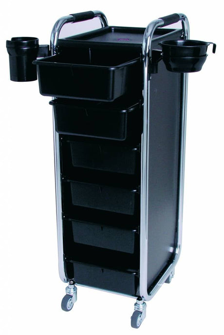 Efalock Werkwagen Piccolo 2002 Zwart - KOOS • alles voor de kapper - Efalock - Werkwagens