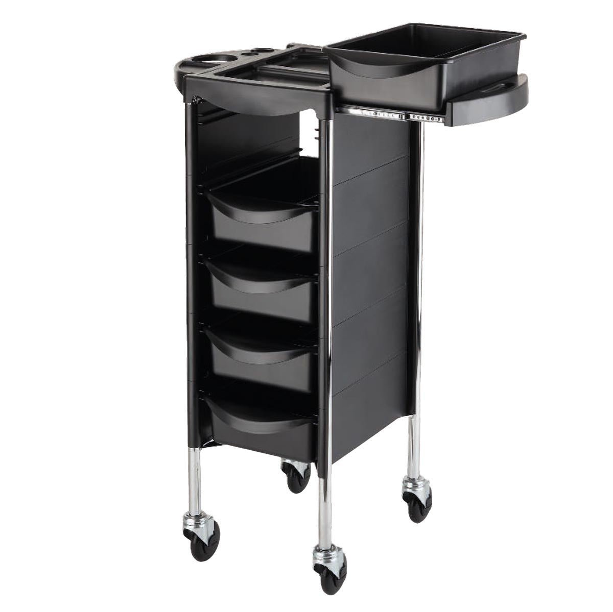 Efalock Werkwagen Piccolo 4002 Zipp Chroom - KOOS • alles voor de kapper - Efalock - Werkwagens