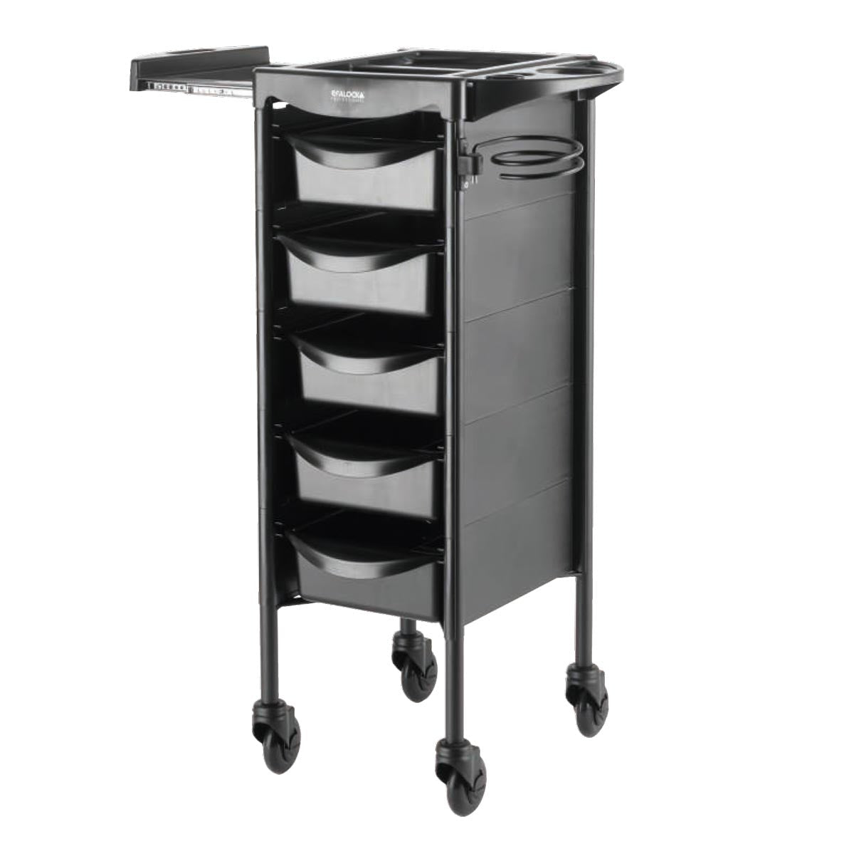 Efalock Werkwagen Piccolo 4002 Zipp Zwart - KOOS • alles voor de kapper - Efalock - Werkwagens
