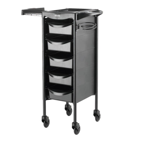 Efalock Werkwagen Piccolo 4002 Zipp Zwart - KOOS • alles voor de kapper - Efalock - Werkwagens