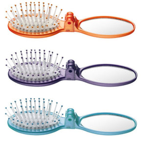 Eurostil Borstel Mini Inklapbaar + Spiegel 24st - KOOS • alles voor de kapper - Eurostil - Verkoopartikelen