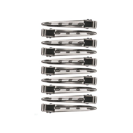Eurostil Metalen Clips Large 6,5cm 10st - KOOS • alles voor de kapper - Eurostil - Watergolfklemmen