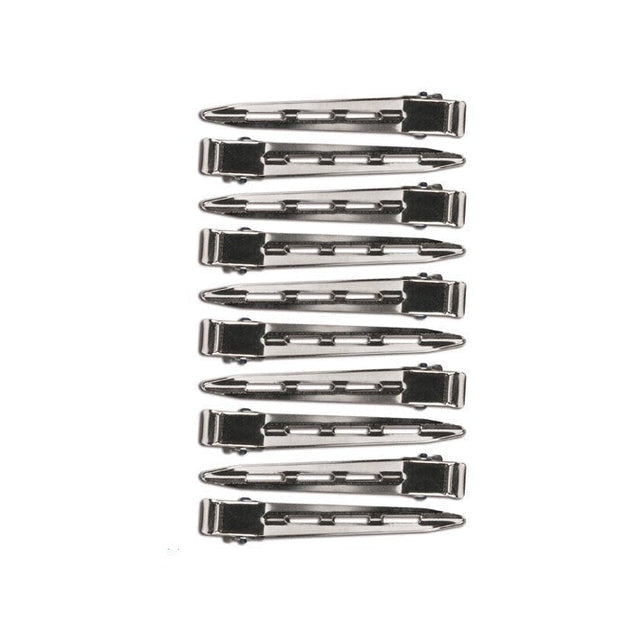 Eurostil Metalen Clips Large 6,5cm 10st - KOOS • alles voor de kapper - Eurostil - Watergolfklemmen