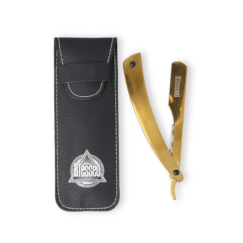 Eurostil Styling Razor Blessed Metal Gold - KOOS • alles voor de kapper - Eurostil - Kappersmes