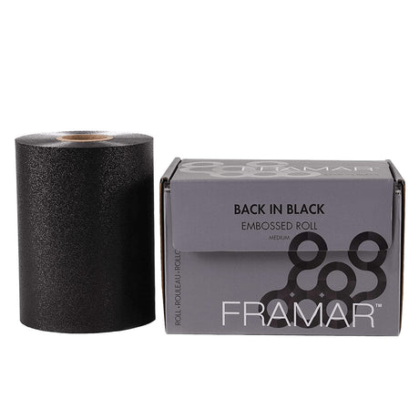 Framar Alufolie Back in Black Embossed Medium 100m - KOOS • alles voor de kapper - Framar - Folies