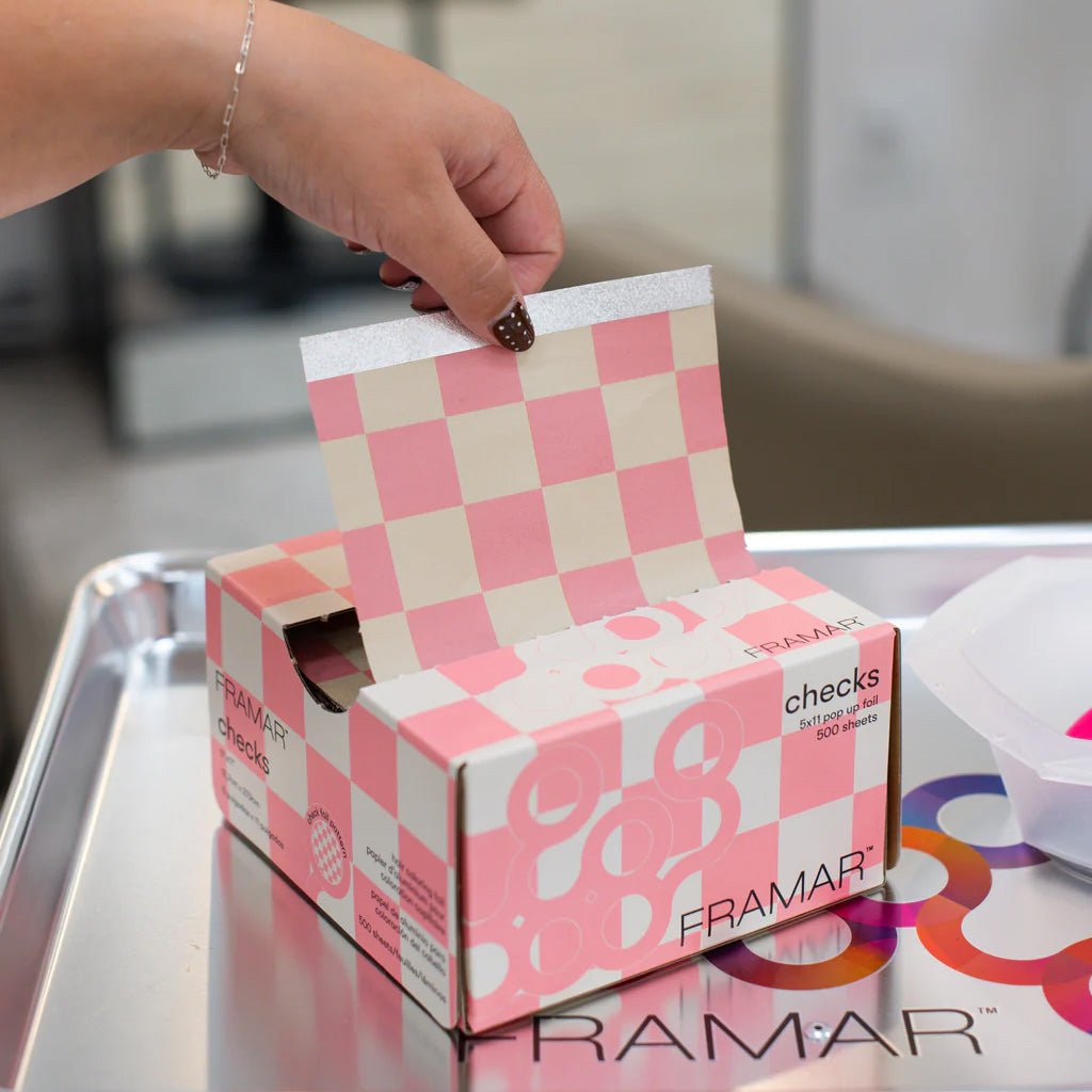 Framar Alufolie Checks Pop-Up 500st - KOOS • alles voor de kapper - Framar - Folies