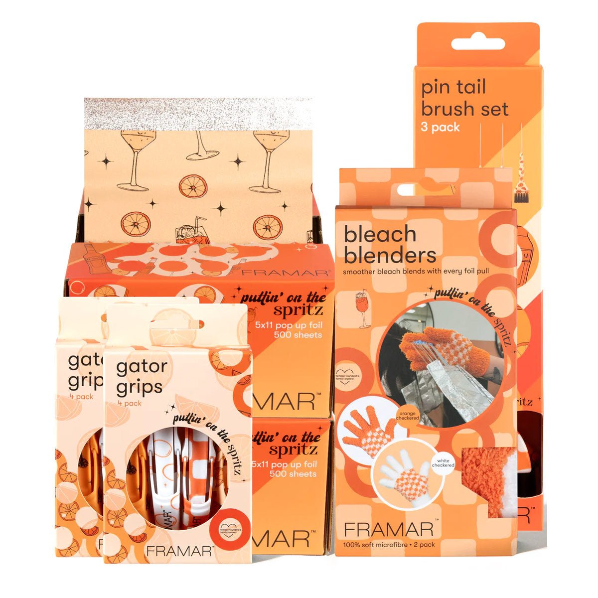 Framar Bleach Blenders Handschoenen Puttin On The Spritz 2st - KOOS • alles voor de kapper - Framar - Blondeer accessoires