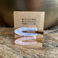 Haarclip Set Marble Grey/Pink 6cm - KOOS • alles voor de kapper - KOOS - Haarmode