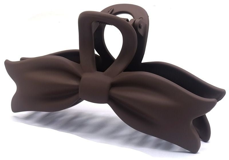 Haarklem bruin strik 11,5cm - KOOS • alles voor de kapper - KOOS - Haarmode