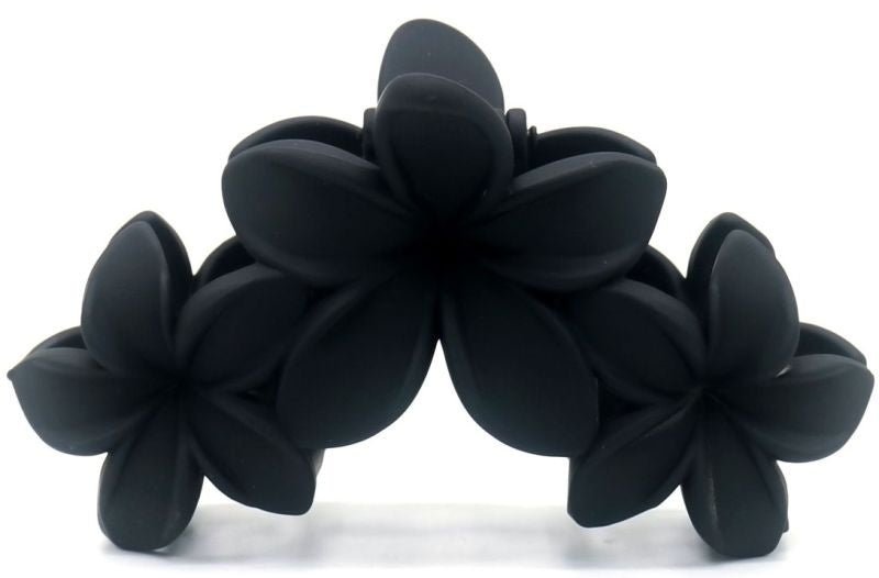Haarklem flowers black 10cm - KOOS • alles voor de kapper - KOOS - Haarmode
