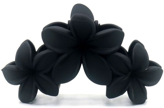 Haarklem flowers black 10cm - KOOS • alles voor de kapper - KOOS - Haarmode