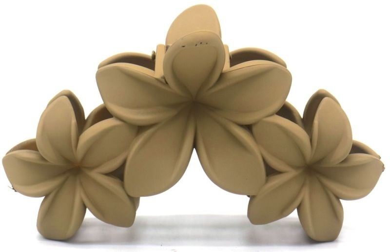 Haarklem flowers taupe 10cm - KOOS • alles voor de kapper - KOOS - Haarmode