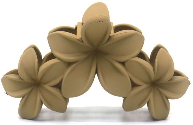 Haarklem flowers taupe 10cm - KOOS • alles voor de kapper - KOOS - Haarmode