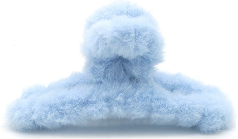 Haarklem fluffy blauw 12,5cm - KOOS • alles voor de kapper - KOOS - Haarmode