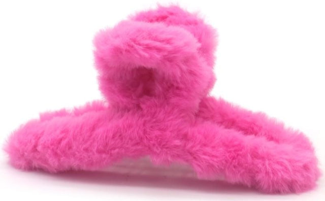 Haarklem fluffy fuchsia 12,5cm - KOOS • alles voor de kapper - KOOS - Haarmode