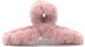 Haarklem fluffy roze 12,5cm - KOOS • alles voor de kapper - KOOS - Haarmode