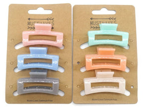 Haarklem open 4,5cm pastel 6 stuks - KOOS • alles voor de kapper - KOOS - Haarmode