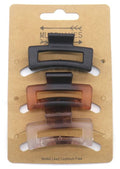 Haarklem set 3 stuks 4,5 cm rechthoek - KOOS • alles voor de kapper - KOOS - Haarmode