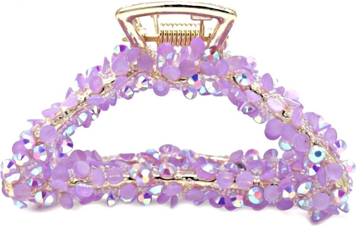 Haarklem Sparkle Purple 6cm - KOOS • alles voor de kapper - KOOS - Haarmode
