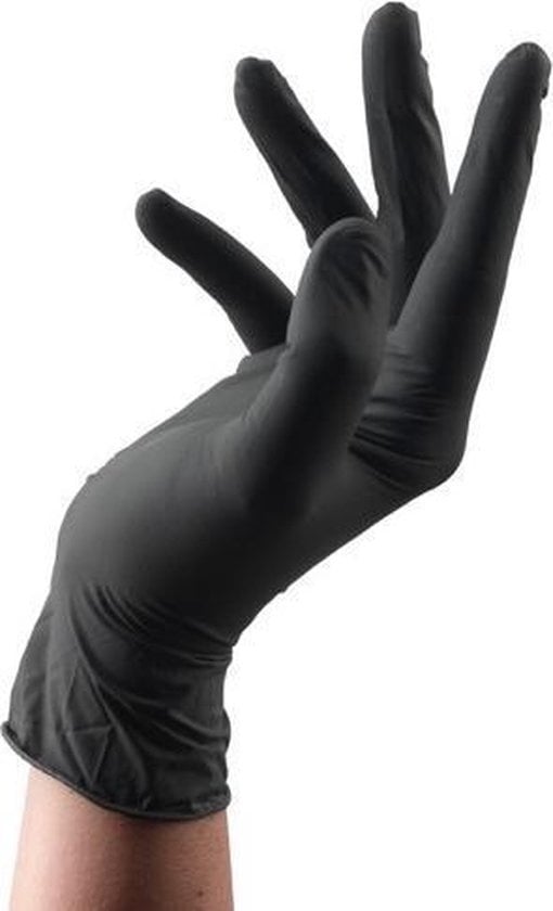 Handschoenen Black Latex 100st - KOOS • alles voor de kapper - KOOS - Handschoenen