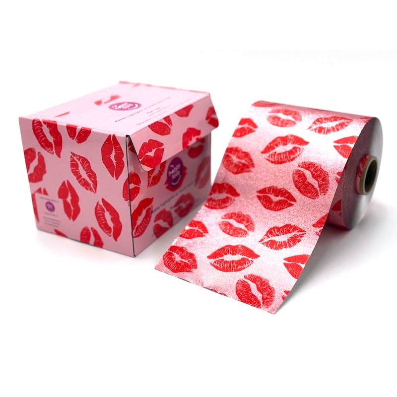 Happy Foils Red Lips Embossed Highlight Folie 100m - KOOS • alles voor de kapper - Happy Foils - Folies