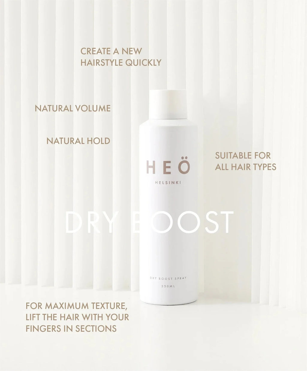HEO Dry Boost Spray 250ml - KOOS • alles voor de kapper - HEO - Haarspray